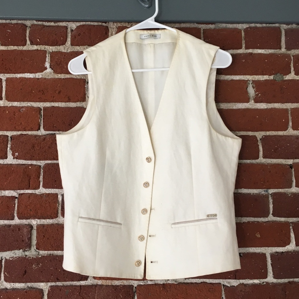Retro Zara Man Vest White